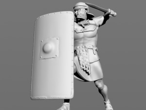 roman legionnaire Modello di stampa 3D