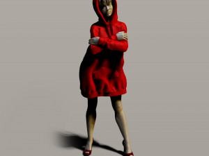 pretty girl in a sweatshirt Modelo de Impressão 3D