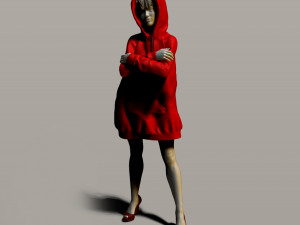 pretty girl in a sweatshirt Modelo de Impressão 3D