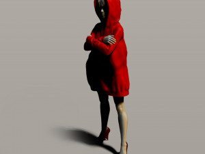 pretty girl in a sweatshirt Modelo de Impressão 3D