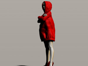 pretty girl in a sweatshirt Modelo de Impressão 3D