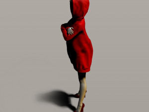pretty girl in a sweatshirt Modelo de Impressão 3D