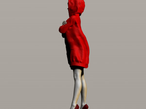 pretty girl in a sweatshirt Modelo de Impressão 3D
