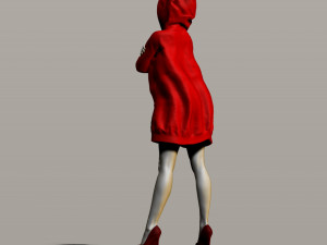 pretty girl in a sweatshirt Modelo de Impressão 3D