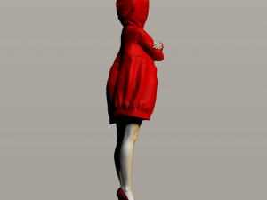 pretty girl in a sweatshirt Modelo de Impressão 3D