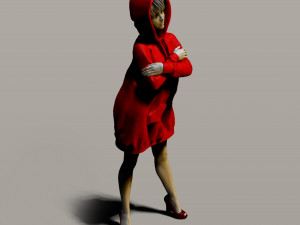 pretty girl in a sweatshirt Modelo de Impressão 3D