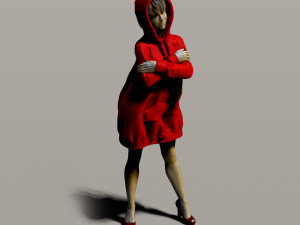 pretty girl in a sweatshirt Modelo de Impressão 3D
