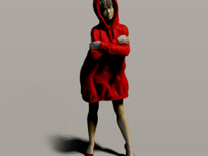 pretty girl in a sweatshirt Modelo de Impressão 3D