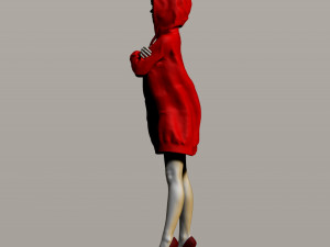 pretty girl in a sweatshirt Modelo de Impressão 3D