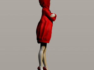 pretty girl in a sweatshirt Modelo de Impressão 3D