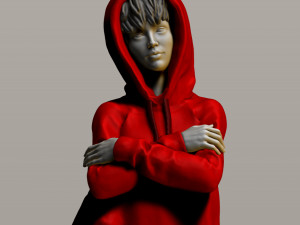 pretty girl in a sweatshirt Modelo de Impressão 3D