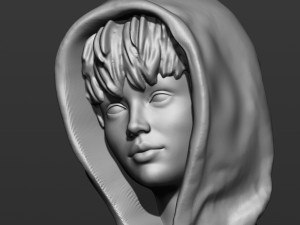 pretty girl in a sweatshirt Modelo de Impressão 3D