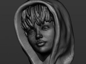 pretty girl in a sweatshirt Modelo de Impressão 3D