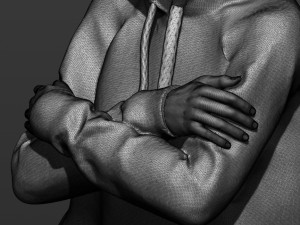 pretty girl in a sweatshirt Modelo de Impressão 3D
