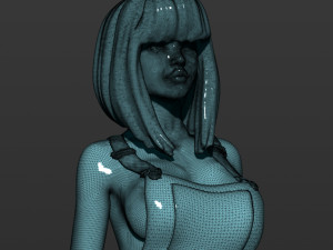 pretty girl on rollers 3D 打印模型