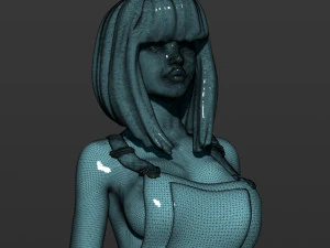 pretty girl on rollers 3D Print Model