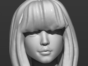 pretty girl on rollers 3D 打印模型