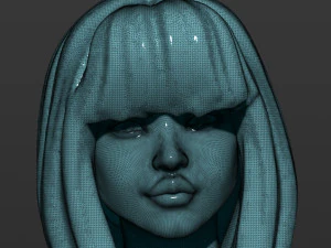 pretty girl on rollers 3D Print Model