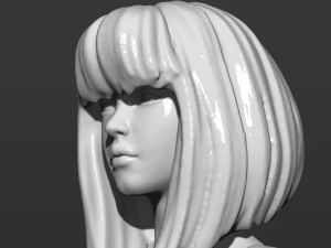 pretty girl on rollers 3D Print Model