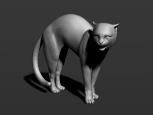 cat in 10 poses 3D Print Model