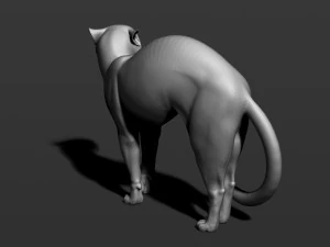 cat in 10 poses 3D Print Model