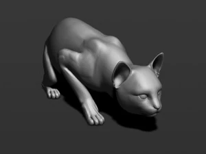 cat in 10 poses 3D Print Model