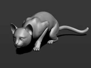 cat in 10 poses 3D Print Model
