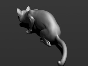 cat in 10 poses 3D 프린트 모델