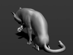 cat in 10 poses 3D Print Model
