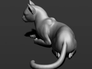 cat in 10 poses 3D Print Model
