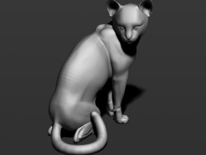 cat in 10 poses 3D 프린트 모델