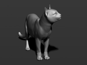 cat in 10 poses 3D 프린트 모델