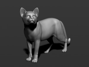 cat in 10 poses 3D 프린트 모델