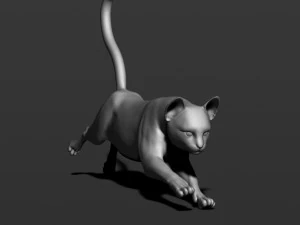 cat in 10 poses 3D Print Model