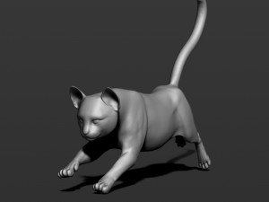 cat in 10 poses 3D 프린트 모델