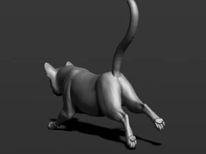 cat in 10 poses 3D Print Model