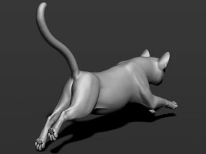 cat in 10 poses 3D Print Model