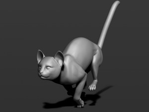 cat in 10 poses 3D 프린트 모델