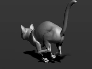 cat in 10 poses 3D Print Model