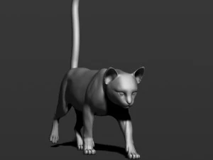 cat in 10 poses 3D Print Model