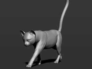cat in 10 poses 3D 프린트 모델