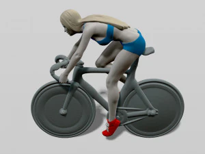 girl on a bicycle 3D Print Model