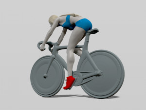 girl on a bicycle Modello di stampa 3D
