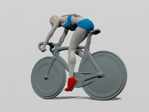 girl on a bicycle 3D Print Model