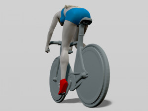 girl on a bicycle Modello di stampa 3D