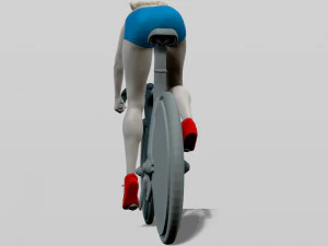 girl on a bicycle 3D Print Model