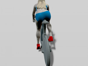 girl on a bicycle Modello di stampa 3D