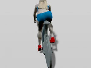 girl on a bicycle 3D Print Model