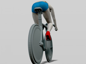 girl on a bicycle Modello di stampa 3D