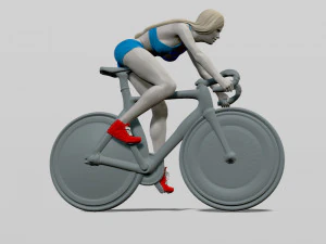 girl on a bicycle 3D Print Model